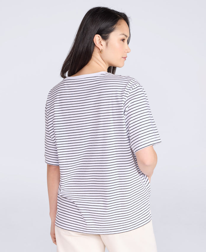 Idol Womens Relaxed Fit T-Shirt - Off White