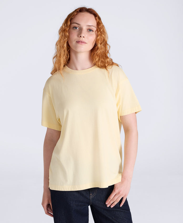 Idol Womens Relaxed Fit T-Shirt - Pale Yellow
