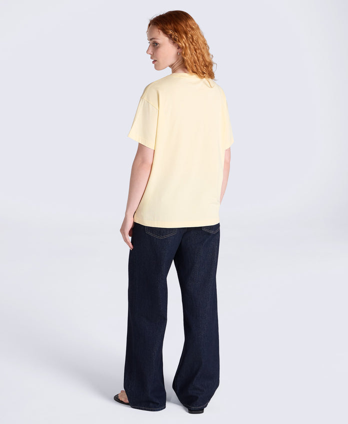 Idol Womens Relaxed Fit T-Shirt - Pale Yellow
