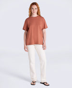Idol Womens Relaxed Fit T-Shirt - Rust