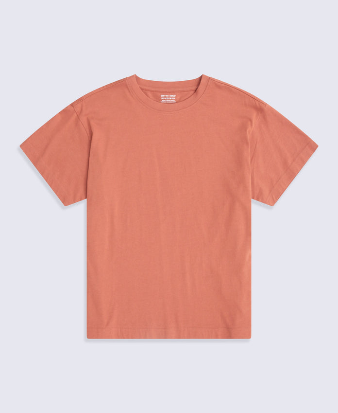 Idol Womens Relaxed Fit T-Shirt - Rust