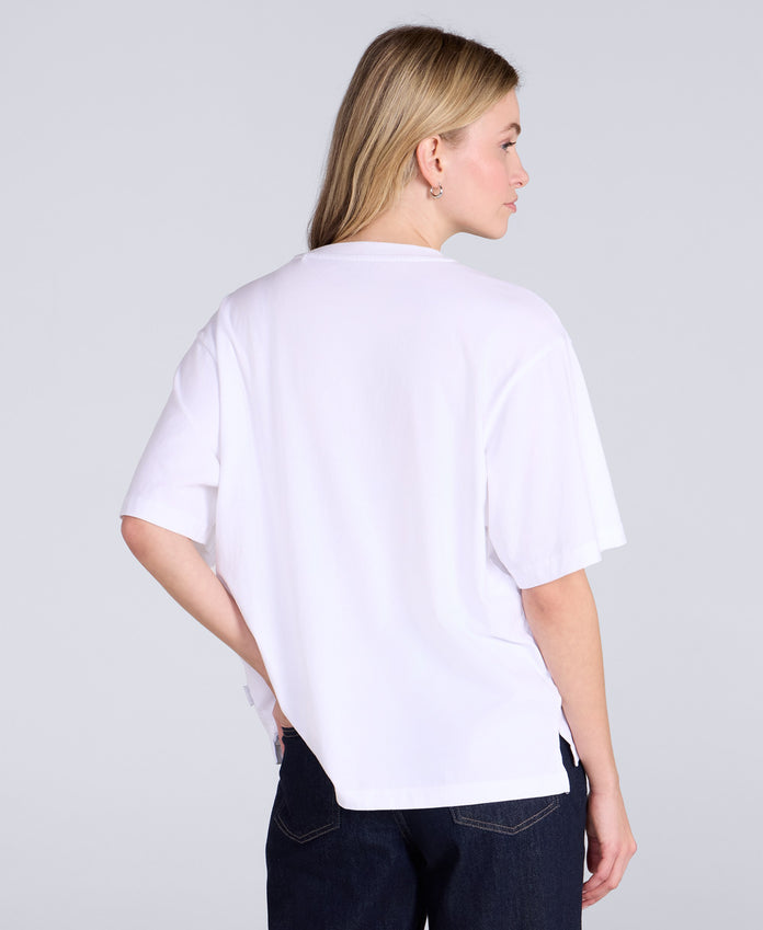Idol Womens Relaxed Fit T-Shirt - White