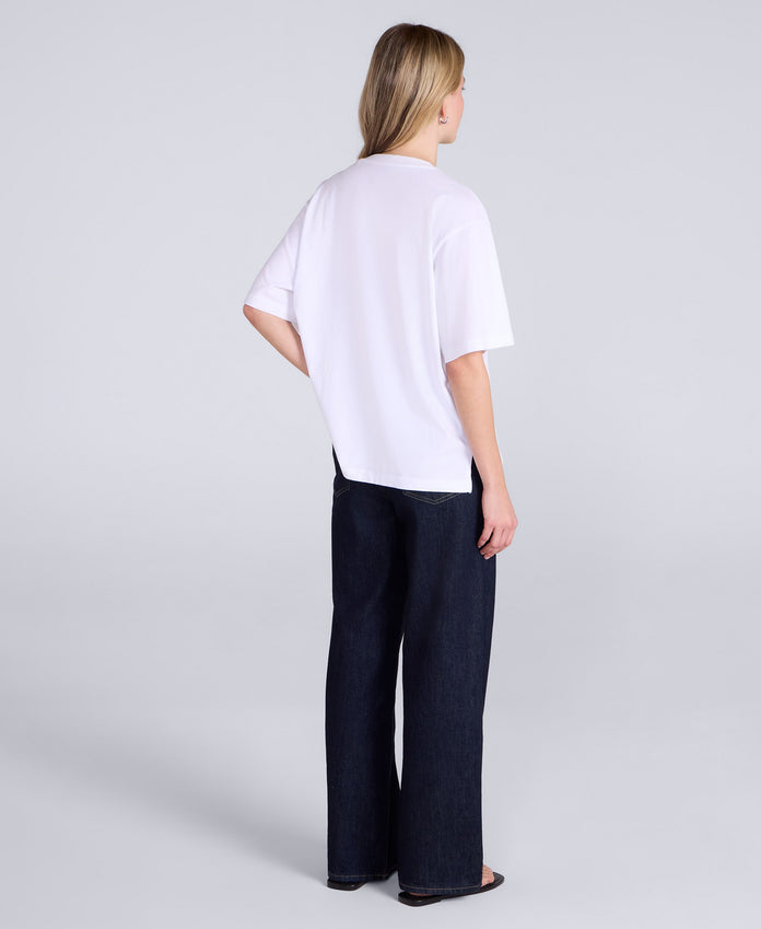 Idol Womens Relaxed Fit T-Shirt - White