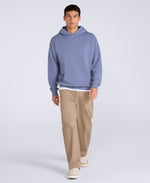 Icon Mens Drop Shoulder Hoodie - Blue