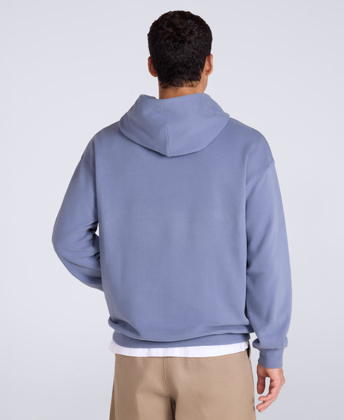 Icon Mens Drop Shoulder Hoodie - Blue