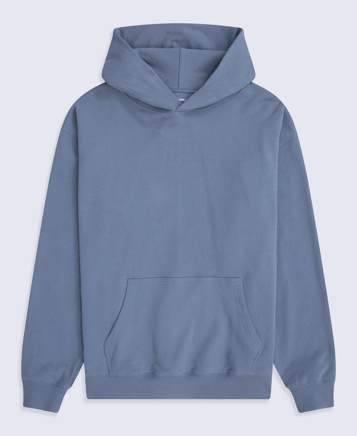 Icon Mens Drop Shoulder Hoodie - Blue
