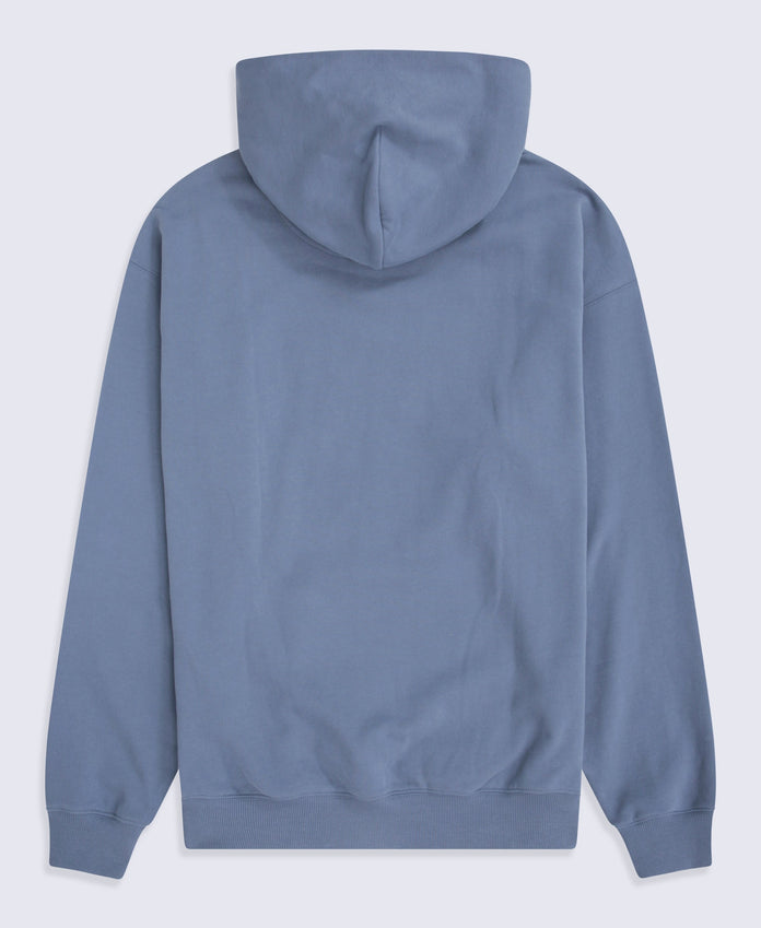 Icon Mens Drop Shoulder Hoodie - Blue