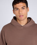 Icon Mens Drop Shoulder Hoodie - Brown