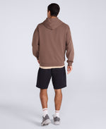 Icon Mens Drop Shoulder Hoodie - Brown
