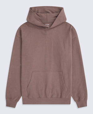 Icon Mens Drop Shoulder Hoodie - Brown
