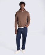 Icon Mens Drop Shoulder Hoodie - Brown