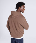 Icon Mens Drop Shoulder Hoodie - Brown