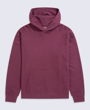 Icon Mens Drop Shoulder Hoodie - Burgundy