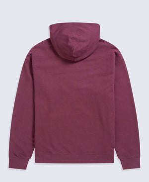 Icon Mens Drop Shoulder Hoodie - Burgundy