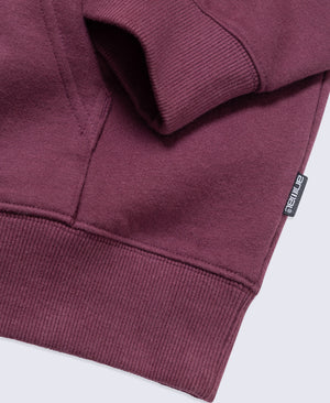 Icon Mens Drop Shoulder Hoodie - Burgundy
