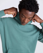 Icon Mens Drop Shoulder Hoodie - Dark Green