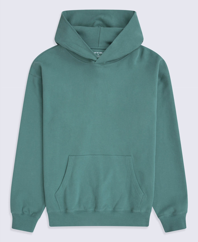 Icon Mens Drop Shoulder Hoodie - Dark Green