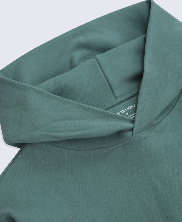 Icon Mens Drop Shoulder Hoodie - Dark Green