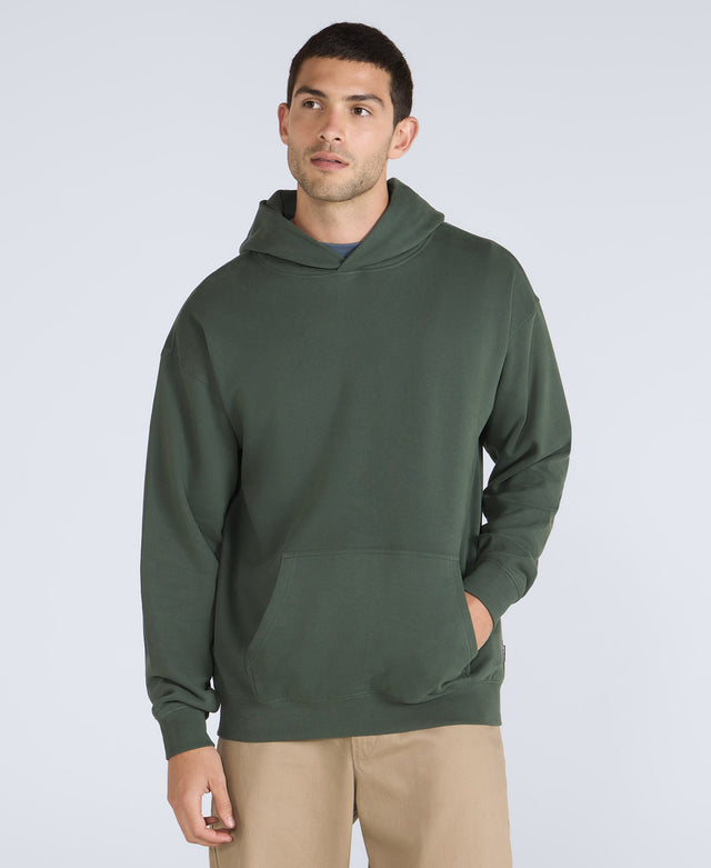 Icon Mens Drop Shoulder Hoodie - Green