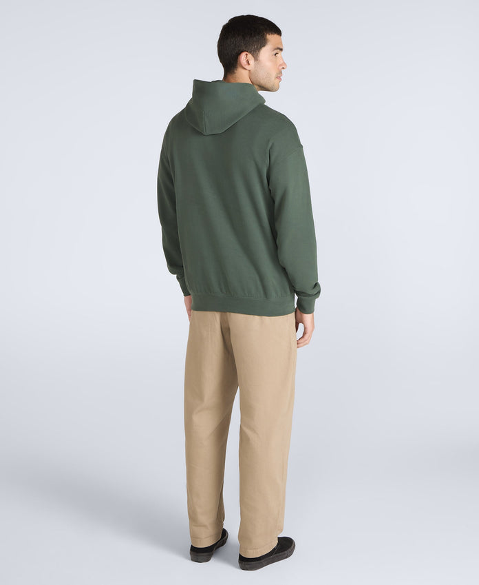 Icon Mens Drop Shoulder Hoodie - Green