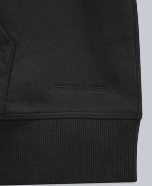 Icon Mens Drop Shoulder Hoodie - Jet Black