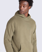 Icon Mens Drop Shoulder Hoodie - Khaki