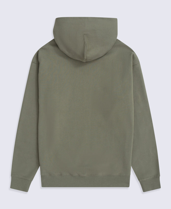 Icon Mens Drop Shoulder Hoodie - Khaki