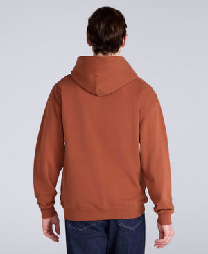 Icon Mens Drop Shoulder Hoodie - Rust