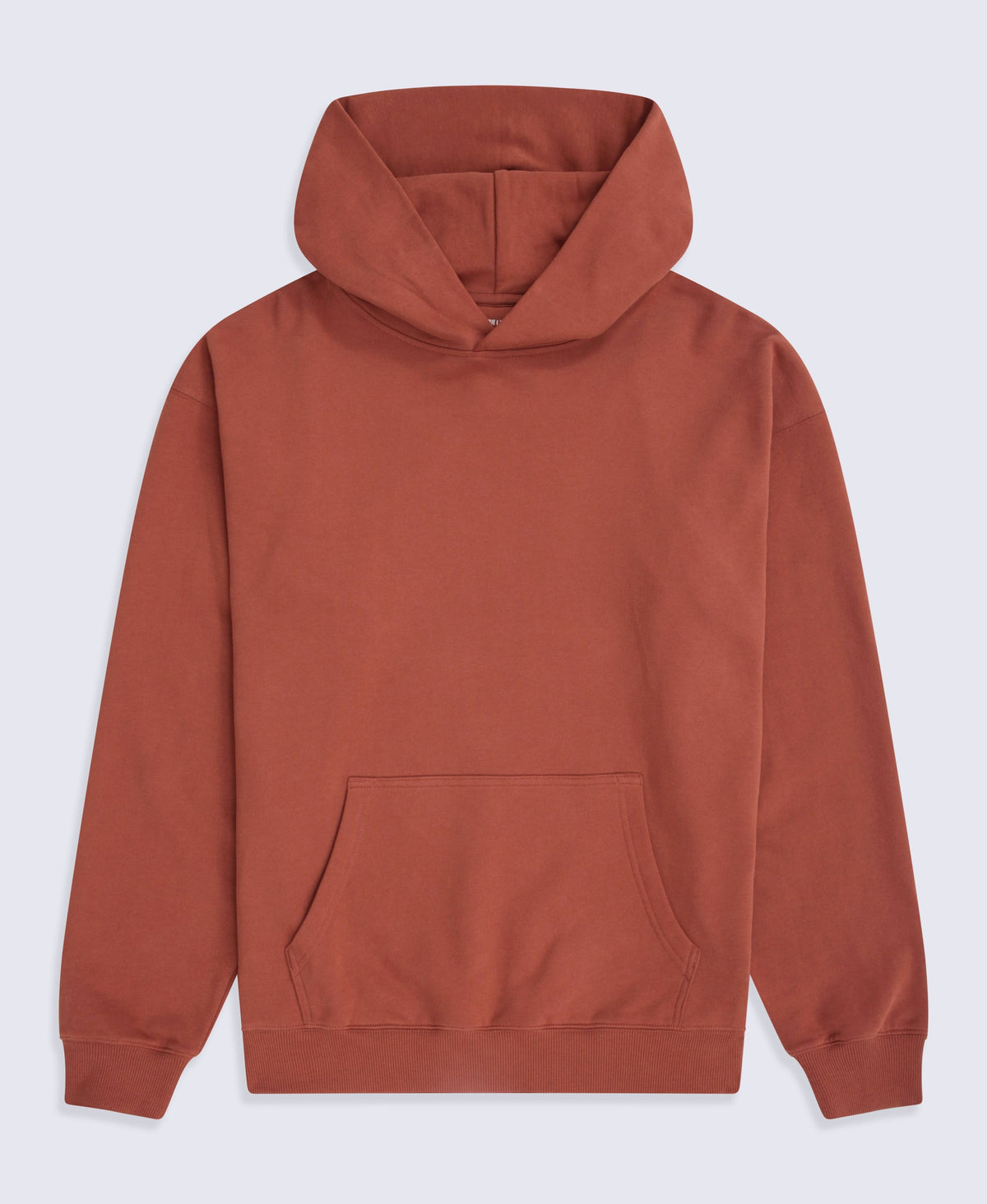 Icon Mens Drop Shoulder Hoodie - Rust