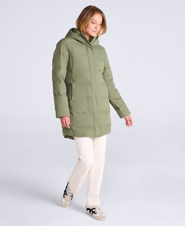 Ivy Womens Down Coat - Khaki