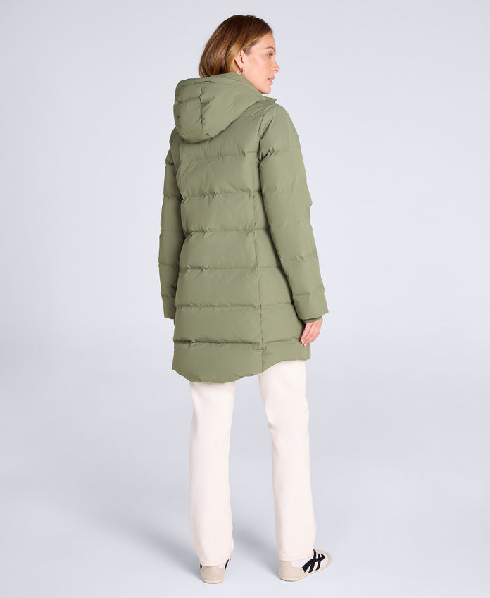 Ivy Womens Down Coat - Khaki
