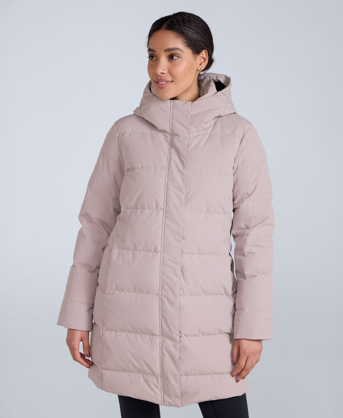 Ivy Womens Down Coat - Light Beige