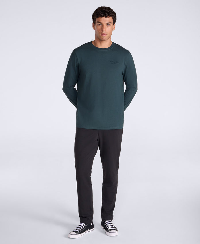 Otis Mens Long Sleeve T-Shirt - Dark Green