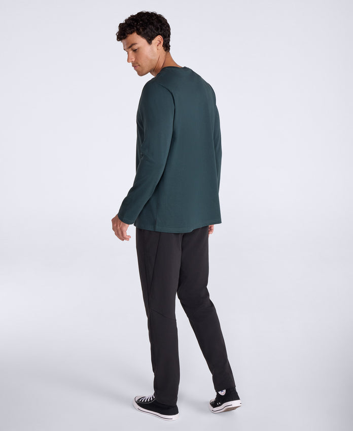Otis Mens Long Sleeve T-Shirt - Dark Green