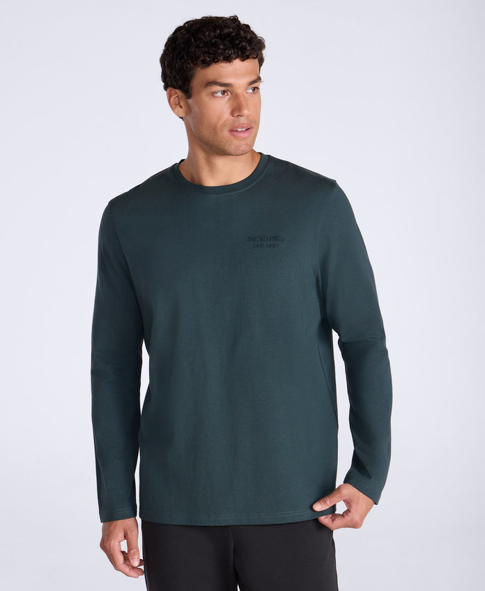 Otis Mens Long Sleeve T-Shirt - Dark Green
