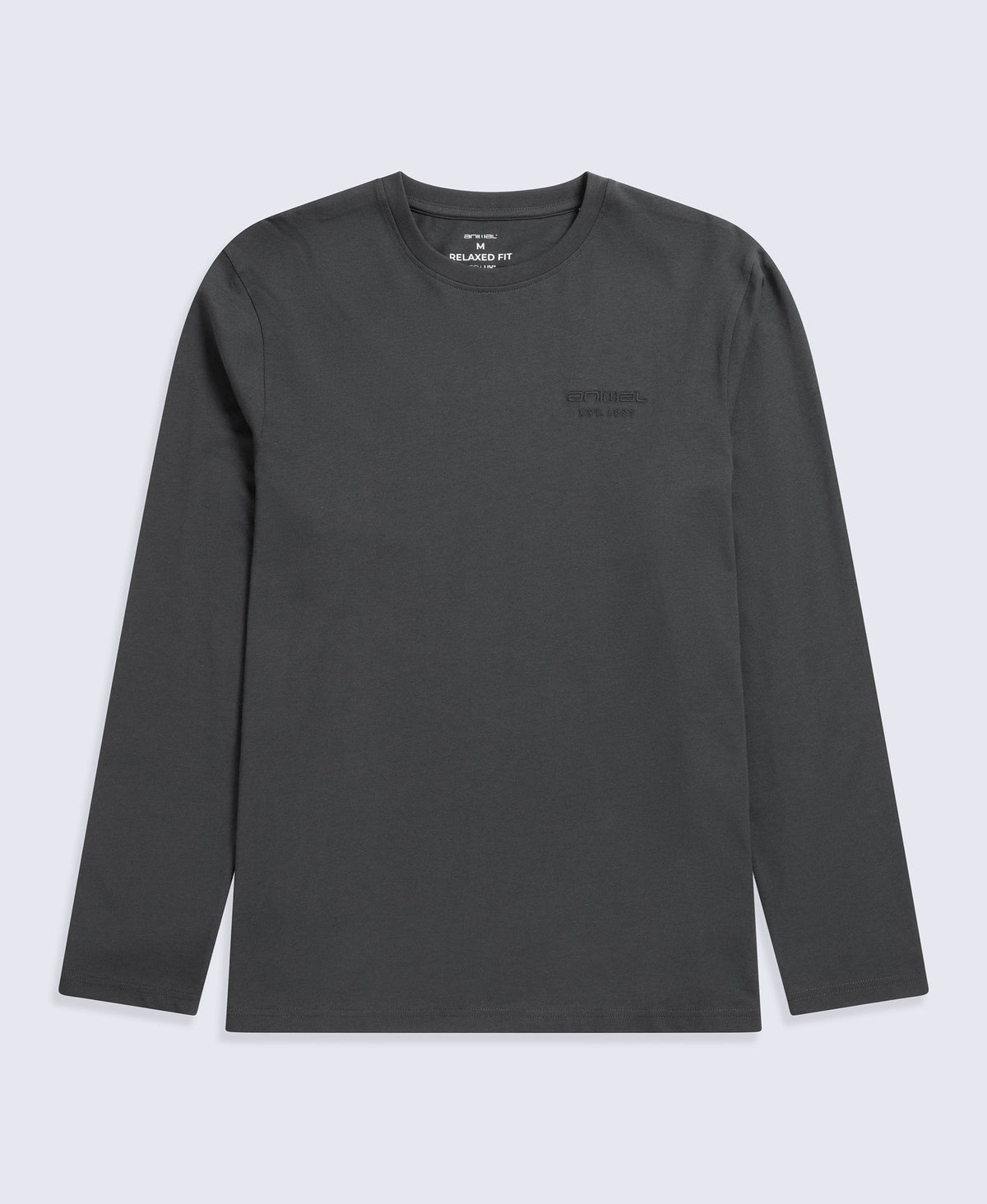 Otis Mens Long Sleeve T-Shirt - Dark Grey