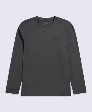 Otis Mens Long Sleeve T-Shirt - Dark Grey