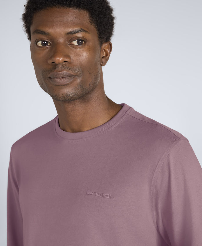 Otis Mens Long Sleeve T-Shirt - Purple