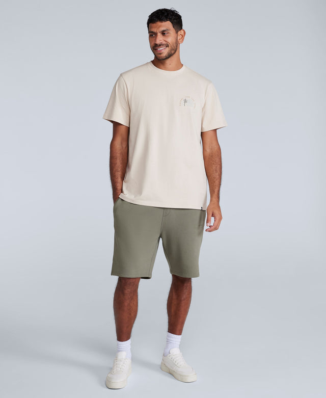 Driver Mens Jogger Shorts - Khaki