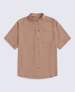 Nova Womens Linen Shirt - Brown