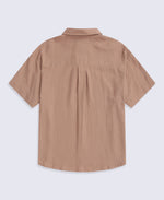 Nova Womens Linen Shirt - Brown