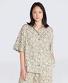 Nova Womens Linen Shirt - Khaki