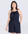 Ada Womens Playsuit - Dark Blue