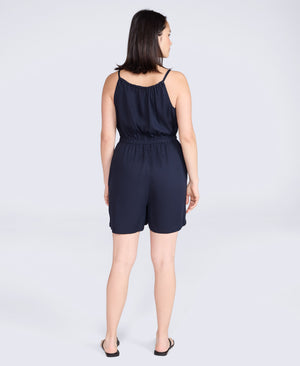 Ada Womens Playsuit - Dark Blue