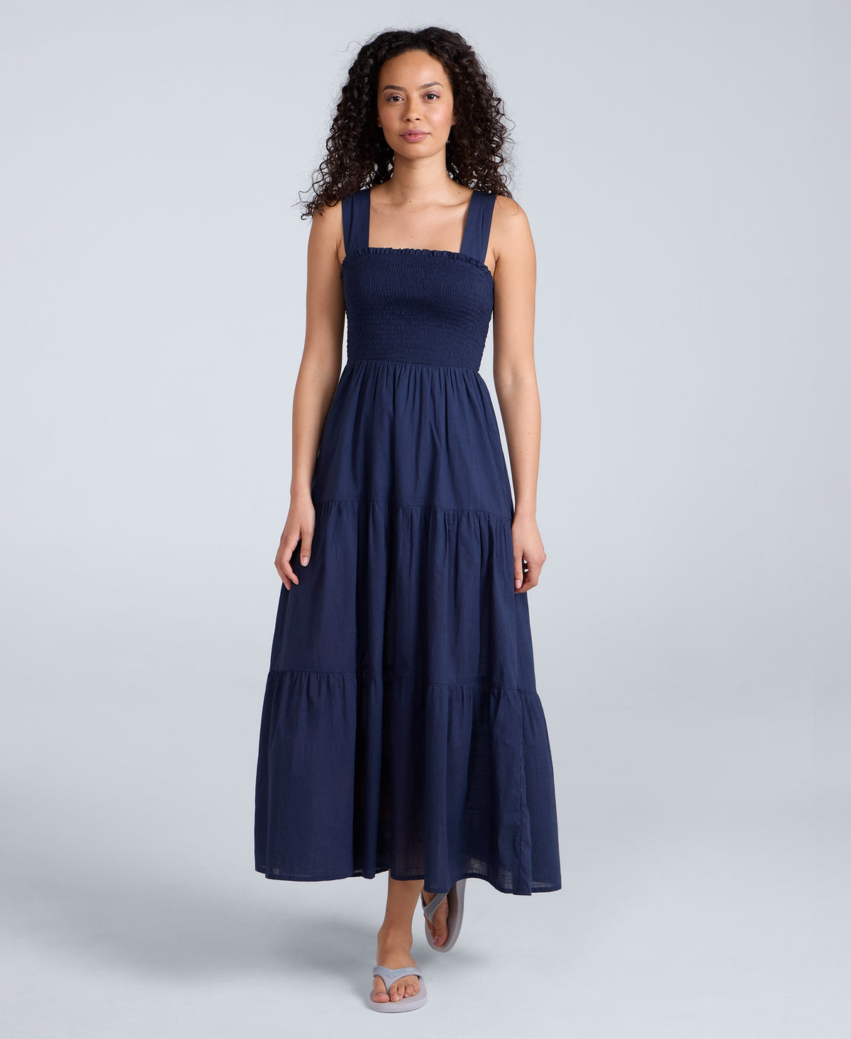 Mabel Womens Maxi Dress - Navy