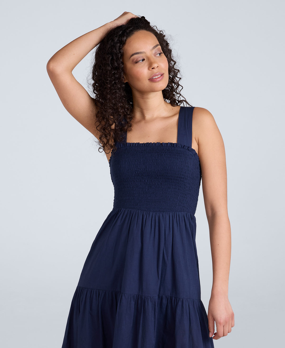 Mabel Womens Maxi Dress - Navy