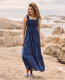 Mabel Womens Maxi Dress - Navy