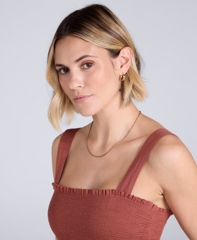 Astrid Womens Jumpsuit - Rust