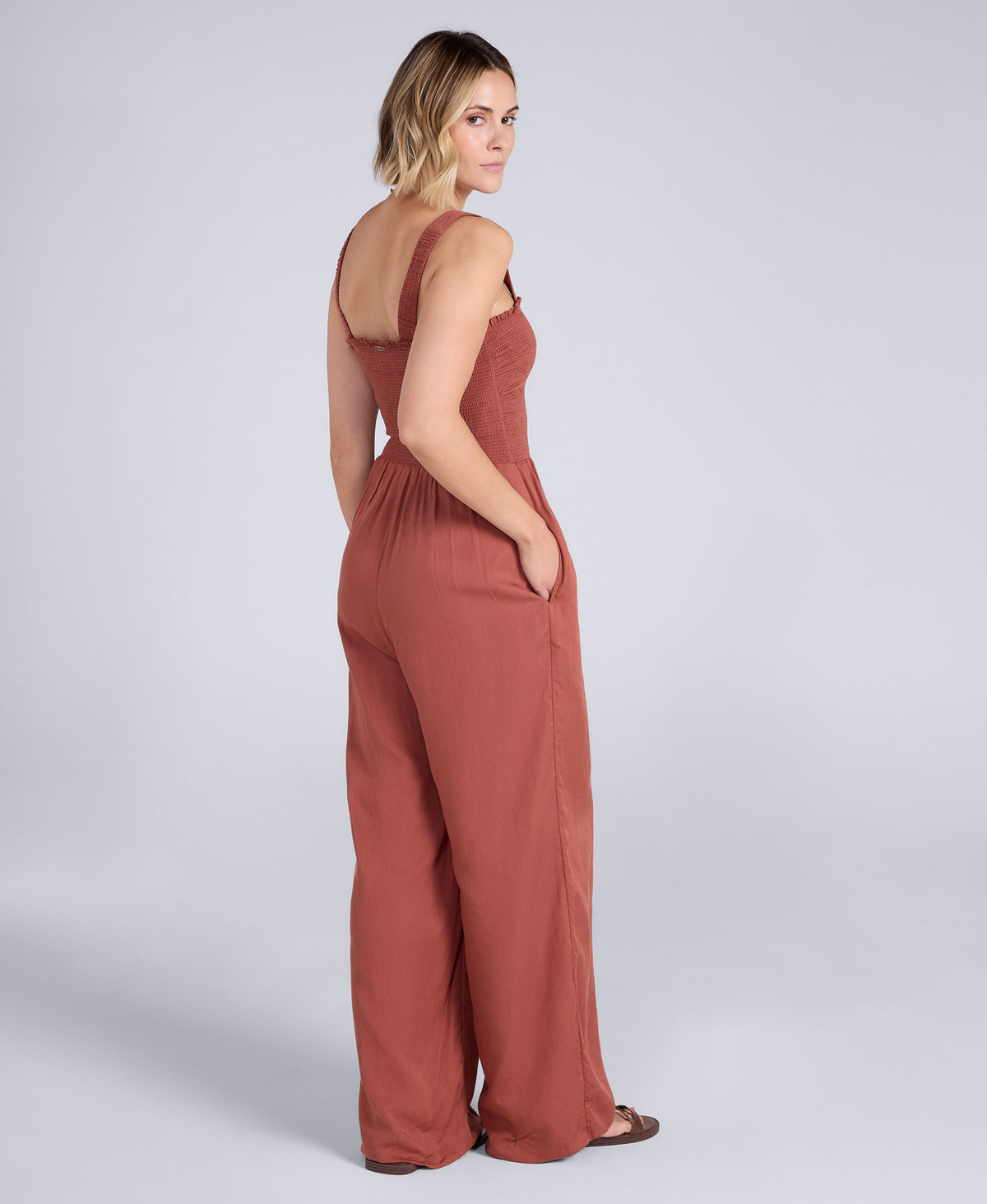 Astrid Womens Jumpsuit - Rust
