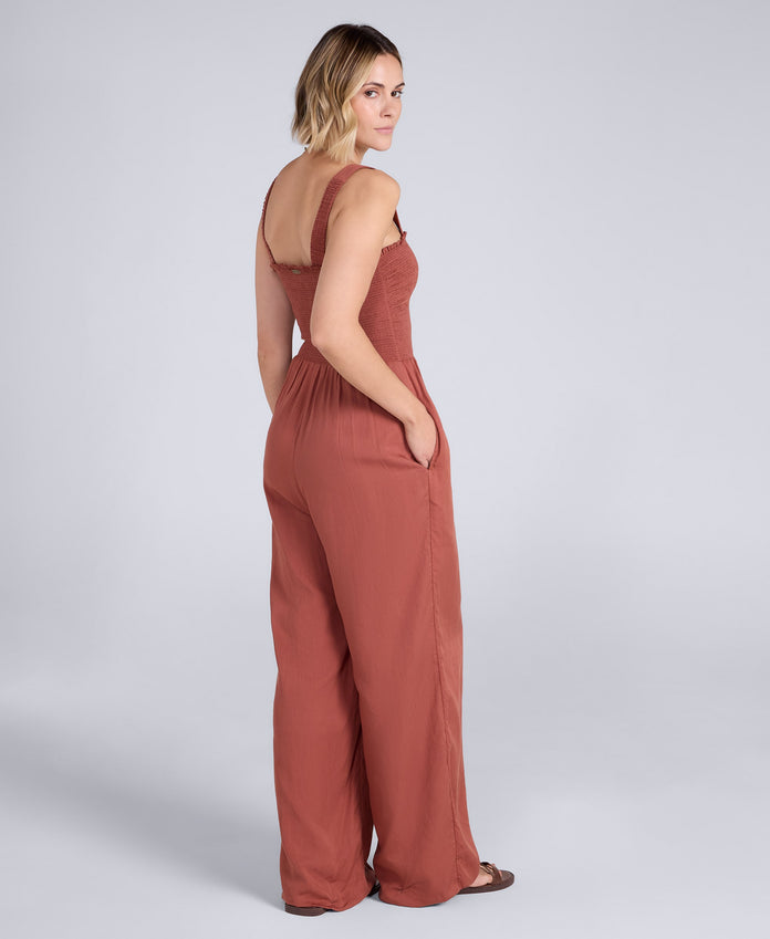 Astrid Womens Jumpsuit - Rust